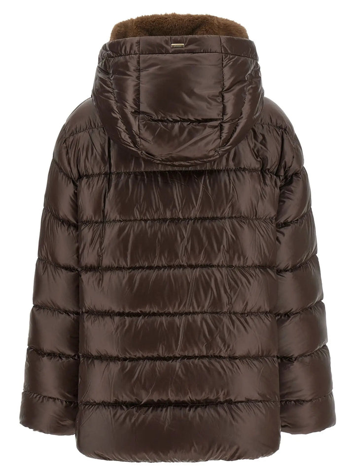 Herno Sample Sale | Herno Brown Polyamide Full-Length Jacket - | Designer outlet
