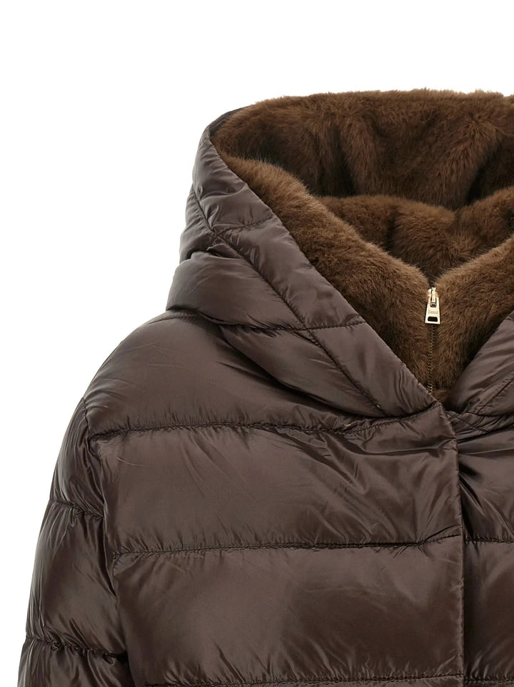 Herno Sample Sale | Herno Brown Polyamide Full-Length Jacket - | Designer outlet