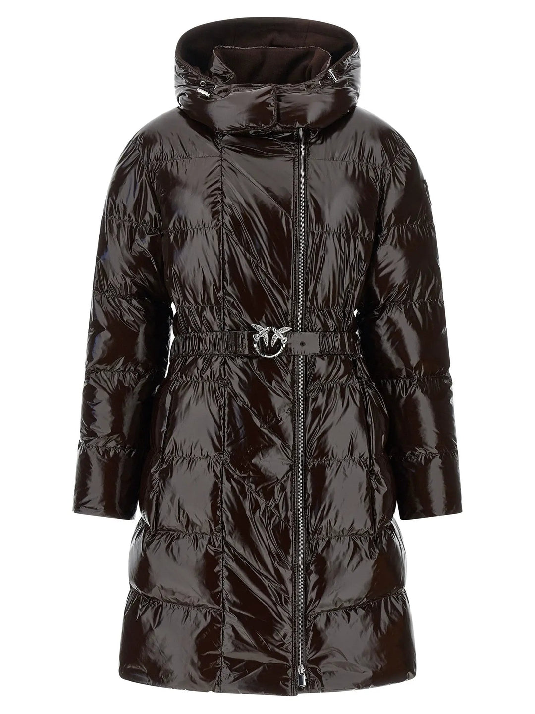 PINKO Sample Sale | PINKO Brown Polyamide Full-Length Jacket - | Designer outlet