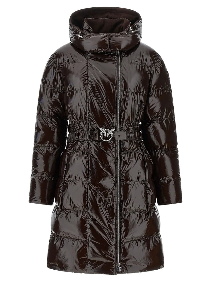PINKO Sample Sale | PINKO Brown Polyamide Full-Length Jacket - | Designer outlet