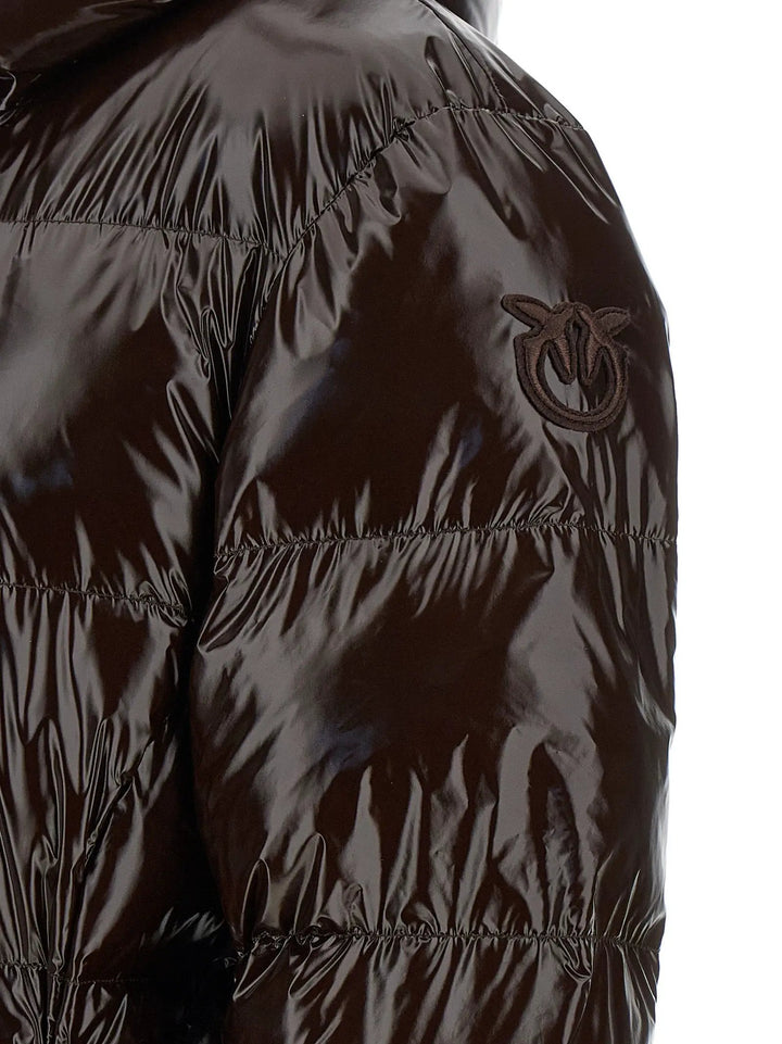 PINKO Sample Sale | PINKO Brown Polyamide Full-Length Jacket - | Designer outlet