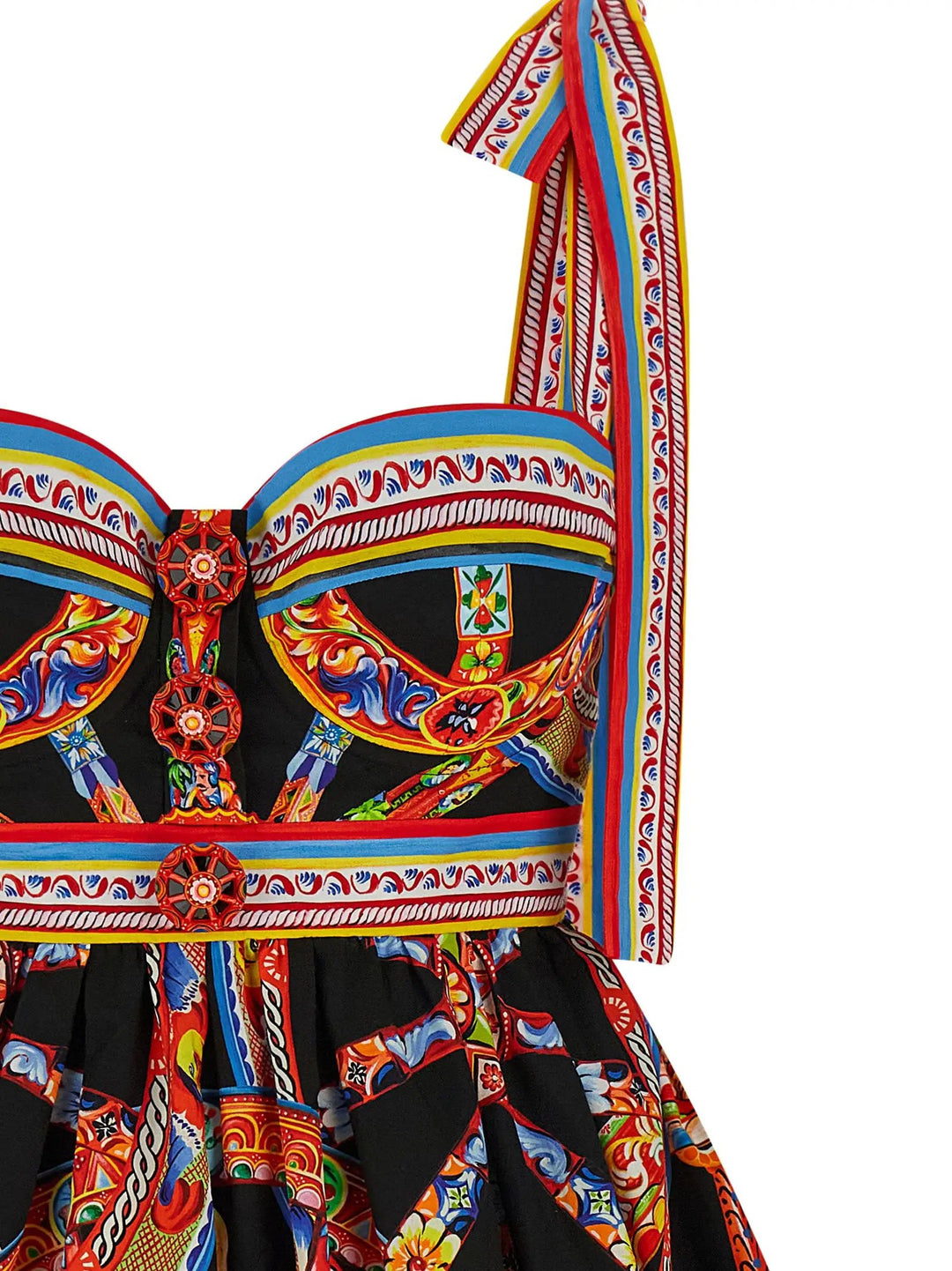 Dolce &amp; Gabbana Sample Sale | Dolce &amp; Gabbana Multicolor Cotton Short Dress - | Designer outlet