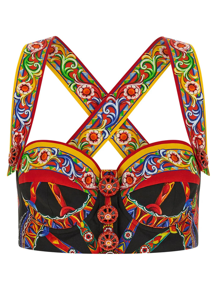Dolce &amp; Gabbana Sample Sale | Dolce &amp; Gabbana Multicolor Cotton Blouse - | Designer outlet