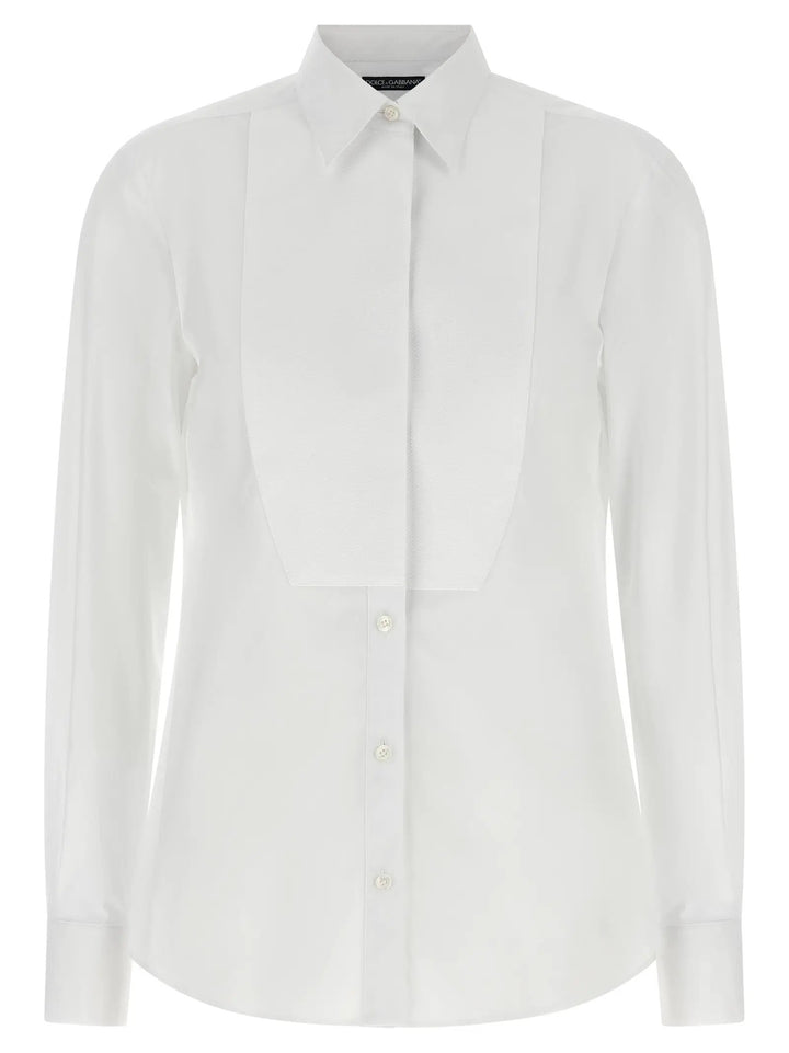 Dolce &amp; Gabbana Sample Sale | Dolce &amp; Gabbana White Cotton Blouse - | Designer outlet