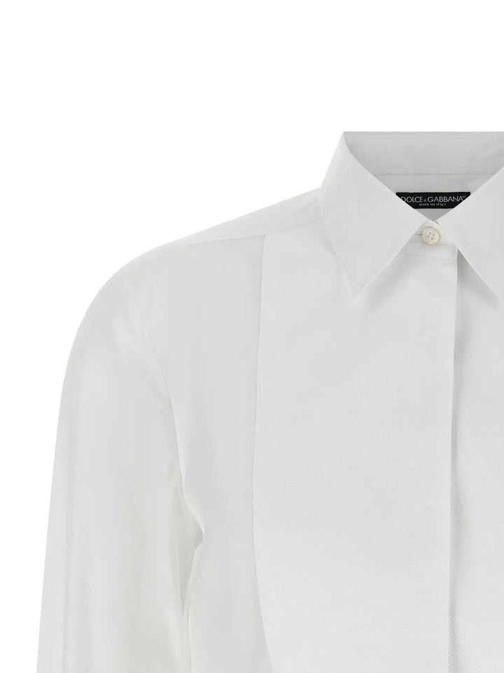Dolce &amp; Gabbana Sample Sale | Dolce &amp; Gabbana White Cotton Blouse - | Designer outlet