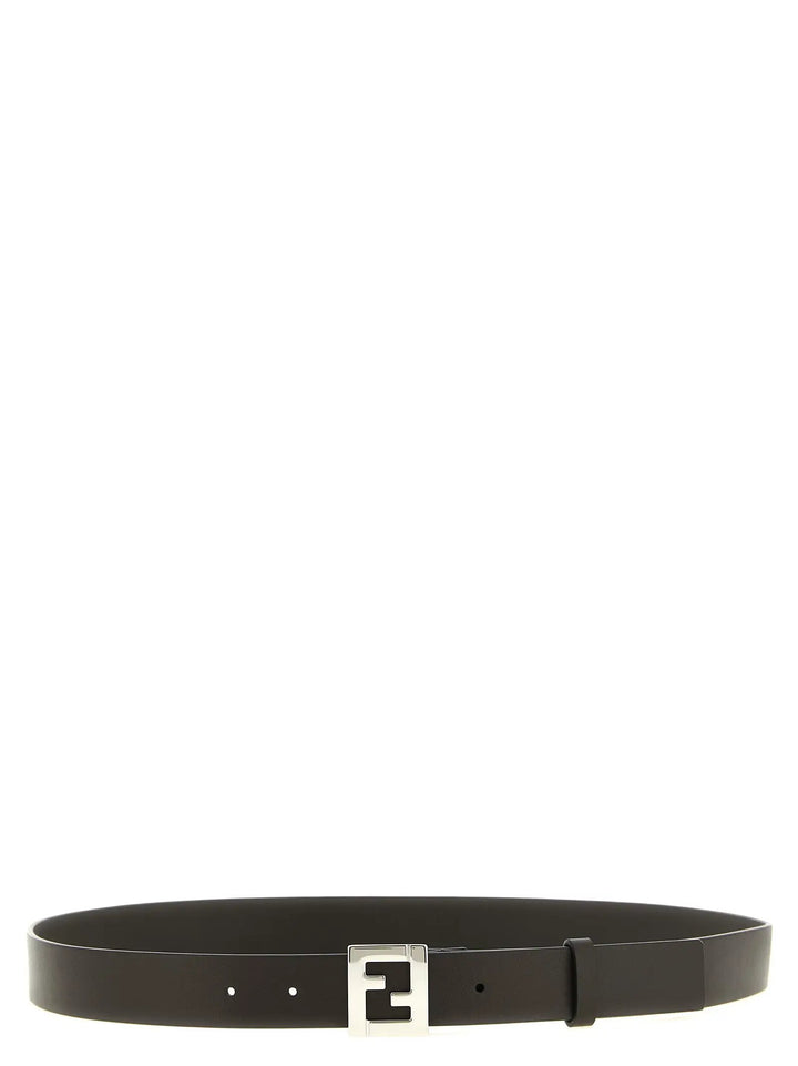 Fendi Sample Sale | Fendi Brown Calfskin Regular Belt - | Designer outlet