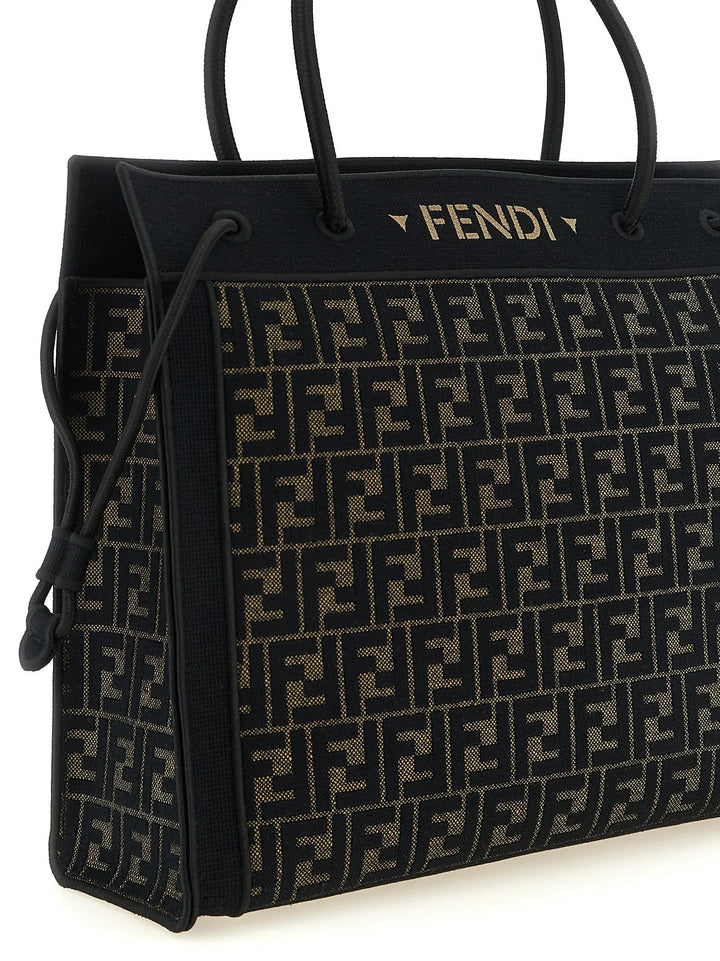 Fendi Sample Sale | Fendi Brown Cotton Tote Bag - | Designer outlet