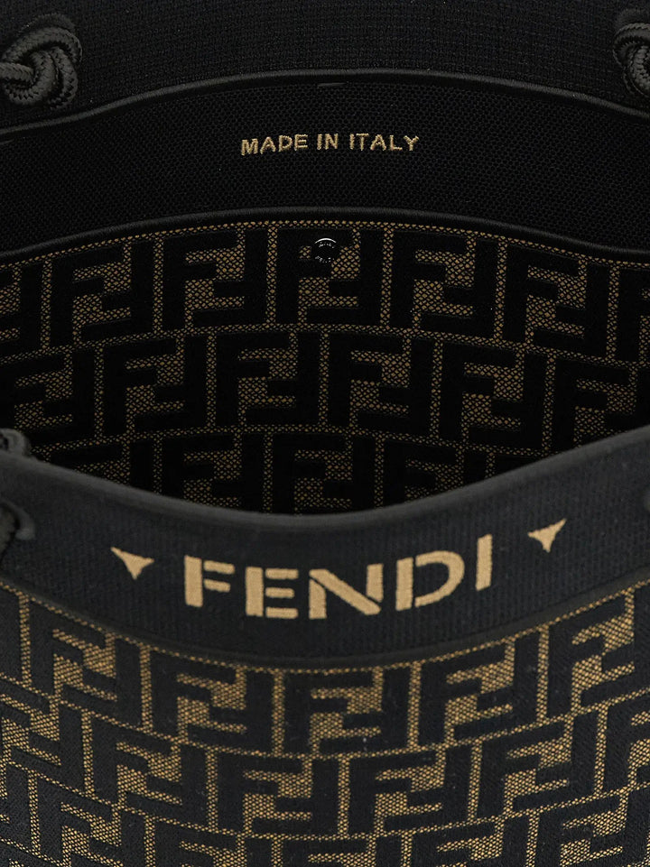 Fendi Sample Sale | Fendi Brown Cotton Tote Bag - | Designer outlet