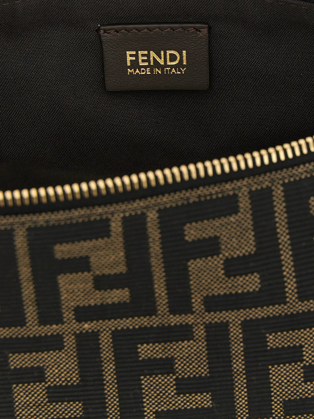 Fendi Sample Sale | Fendi Brown Polyester Clutch Bag - | Designer outlet