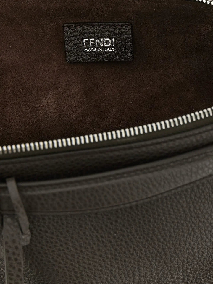Fendi Sample Sale | Fendi Brown Calfskin Handbag - | Designer outlet