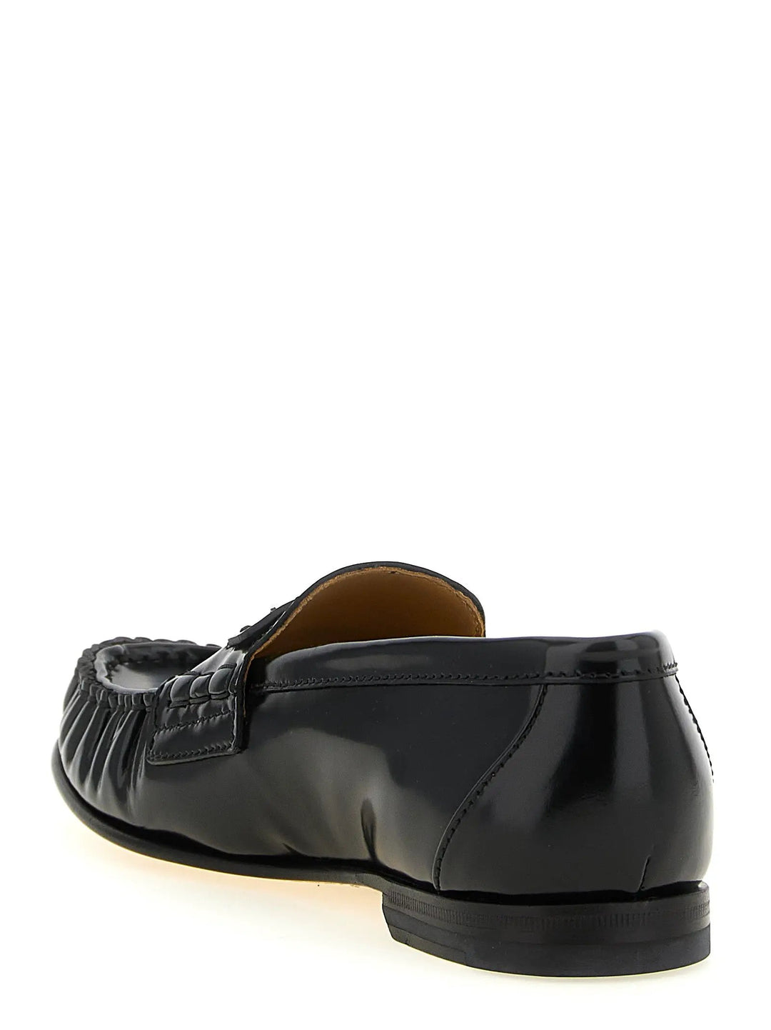 Fendi Sample Sale | Fendi Black Calfskin Slip-On Loafers - | Designer outlet