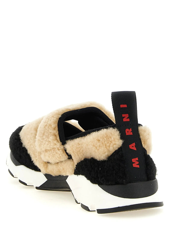Marni Sample Sale | Marni Bicolor Lamb Leather Chunky Sneakers - | Designer outlet