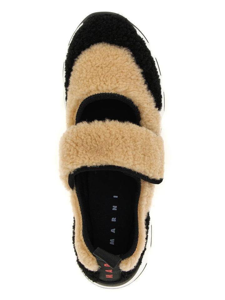 Marni Sample Sale | Marni Bicolor Lamb Leather Chunky Sneakers - | Designer outlet