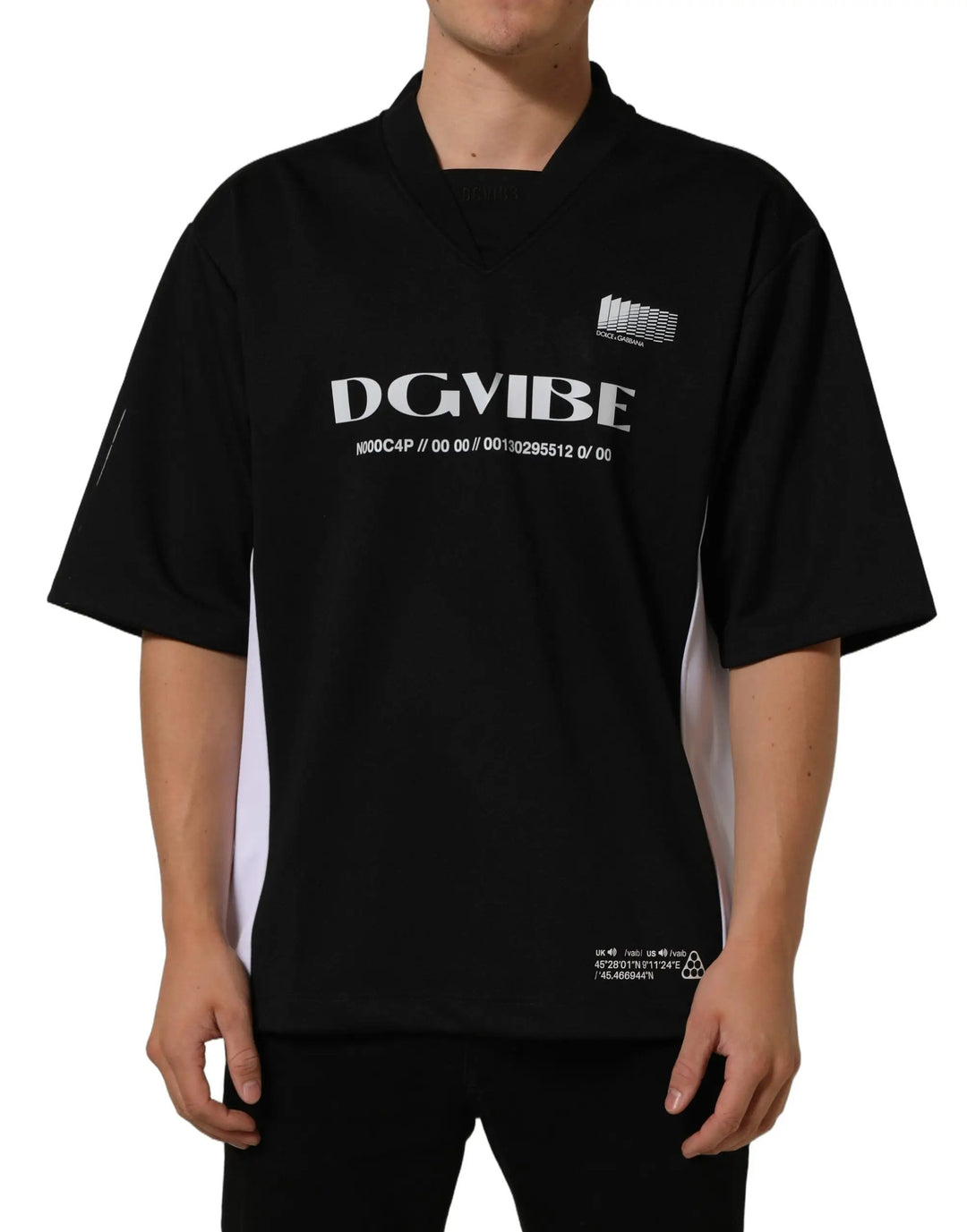 Dolce &amp; Gabbana Sample Sale | Dolce &amp; Gabbana Black Polyester DGVIB3 Oversized Jersey T-shirt - | Designer outlet