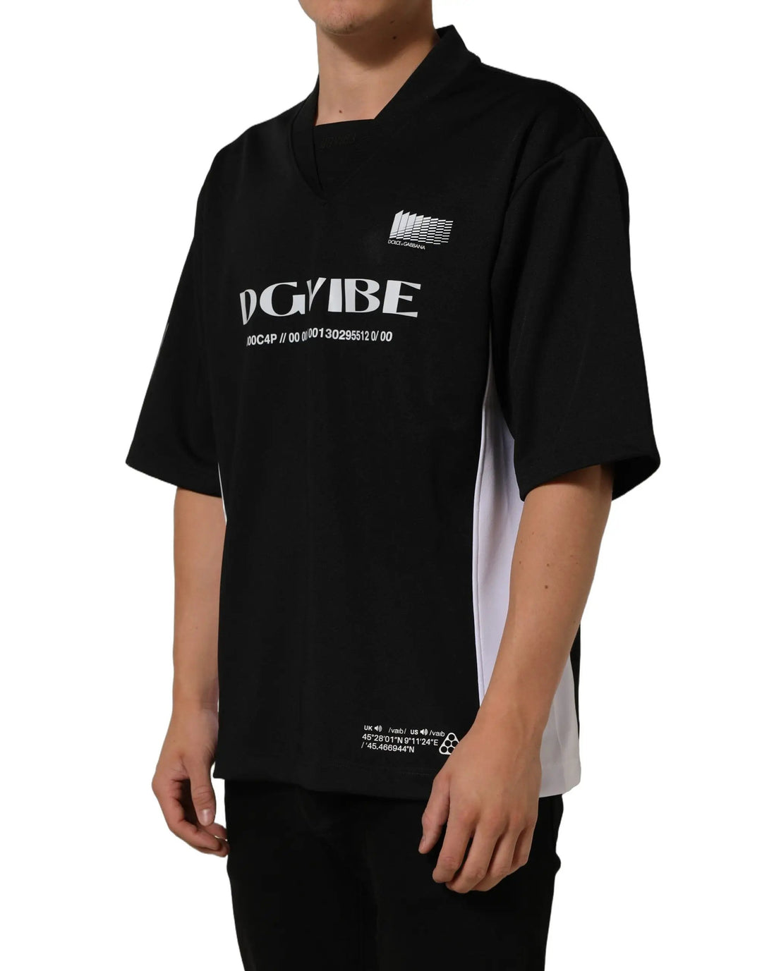 Dolce &amp; Gabbana Sample Sale | Dolce &amp; Gabbana Black Polyester DGVIB3 Oversized Jersey T-shirt - | Designer outlet