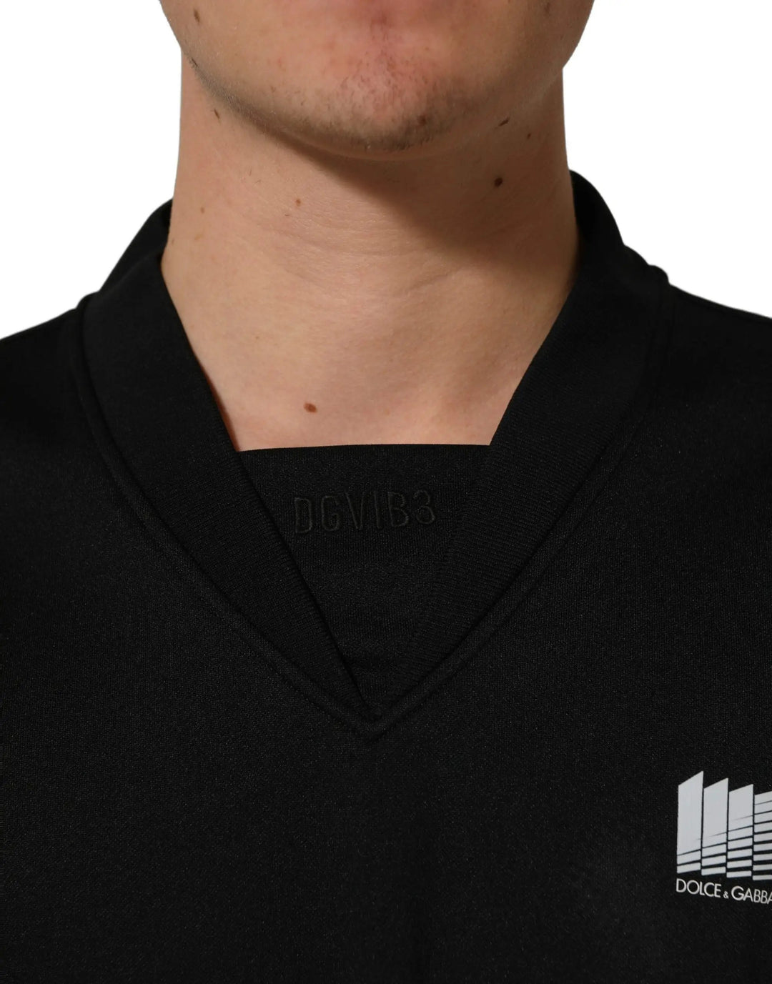 Dolce &amp; Gabbana Sample Sale | Dolce &amp; Gabbana Black Polyester DGVIB3 Oversized Jersey T-shirt - | Designer outlet