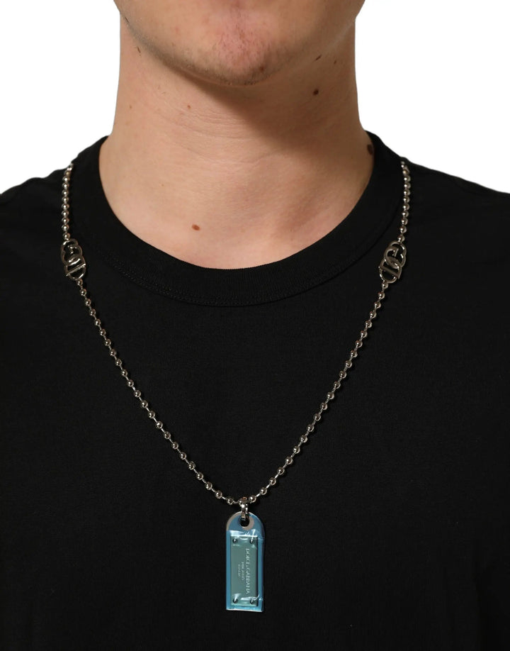 Dolce &amp; Gabbana Sample Sale | Dolce &amp; Gabbana Black Dog Tag Short Sleeve CrewNeck T-shirt - | Designer outlet