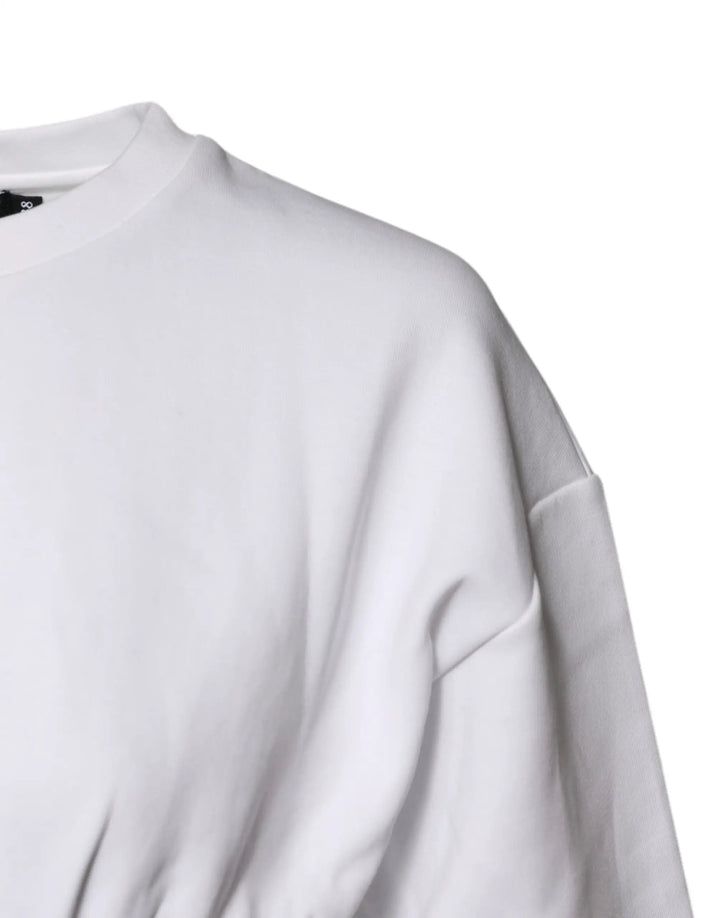Dolce &amp; Gabbana Sample Sale | Dolce &amp; Gabbana White Cotton Blend Corset Style Blouse Top - | Designer outlet