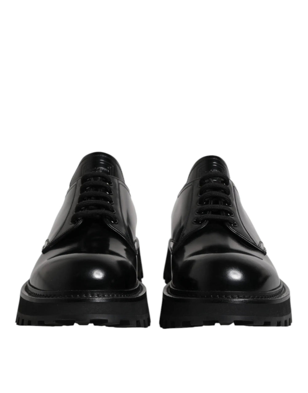 Dolce & Gabbana Sample Sale | Dolce & Gabbana Black Calf Leather Hi-Trekking Derby Shoes - | Designer outlet