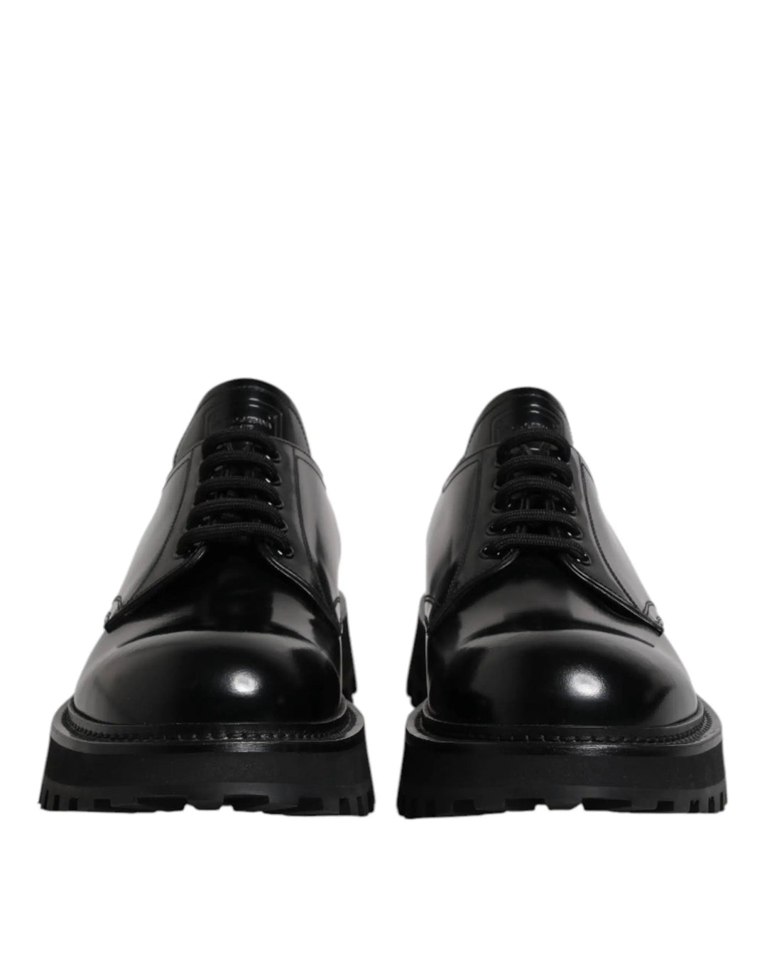Dolce &amp; Gabbana Sample Sale | Dolce &amp; Gabbana Black Calf Leather Hi-Trekking Derby Shoes - | Designer outlet