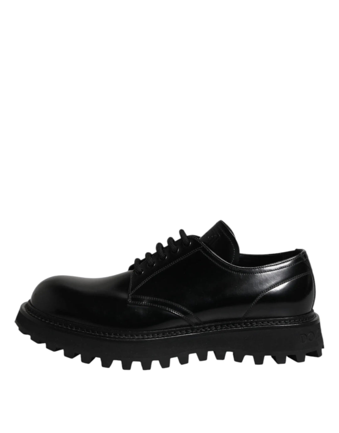 Dolce &amp; Gabbana Sample Sale | Dolce &amp; Gabbana Black Calf Leather Hi-Trekking Derby Shoes - | Designer outlet