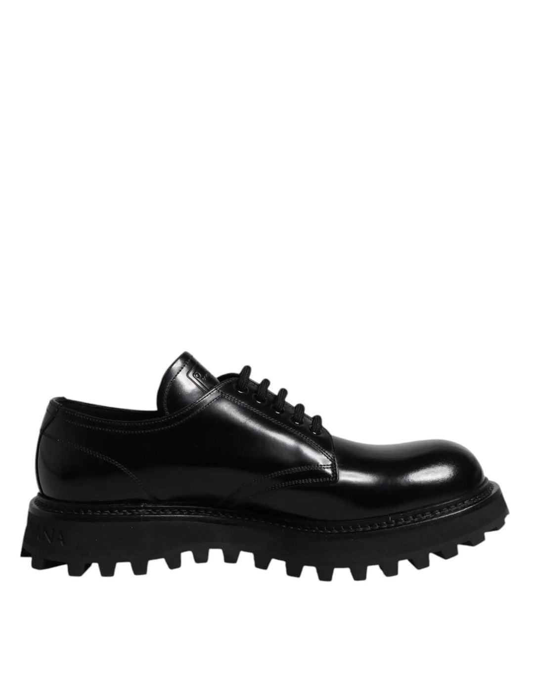 Dolce &amp; Gabbana Sample Sale | Dolce &amp; Gabbana Black Calf Leather Hi-Trekking Derby Shoes - | Designer outlet