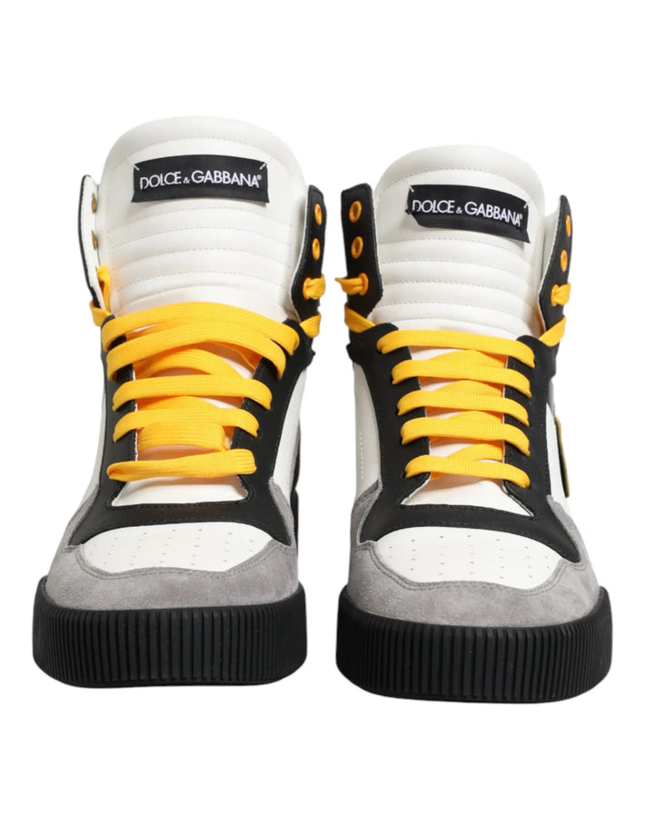 Dolce &amp; Gabbana Sample Sale | Dolce &amp; Gabbana Multicolor Calf High Top Sneakers Shoes - | Designer outlet