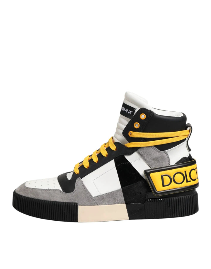 Dolce &amp; Gabbana Sample Sale | Dolce &amp; Gabbana Multicolor Calf High Top Sneakers Shoes - | Designer outlet