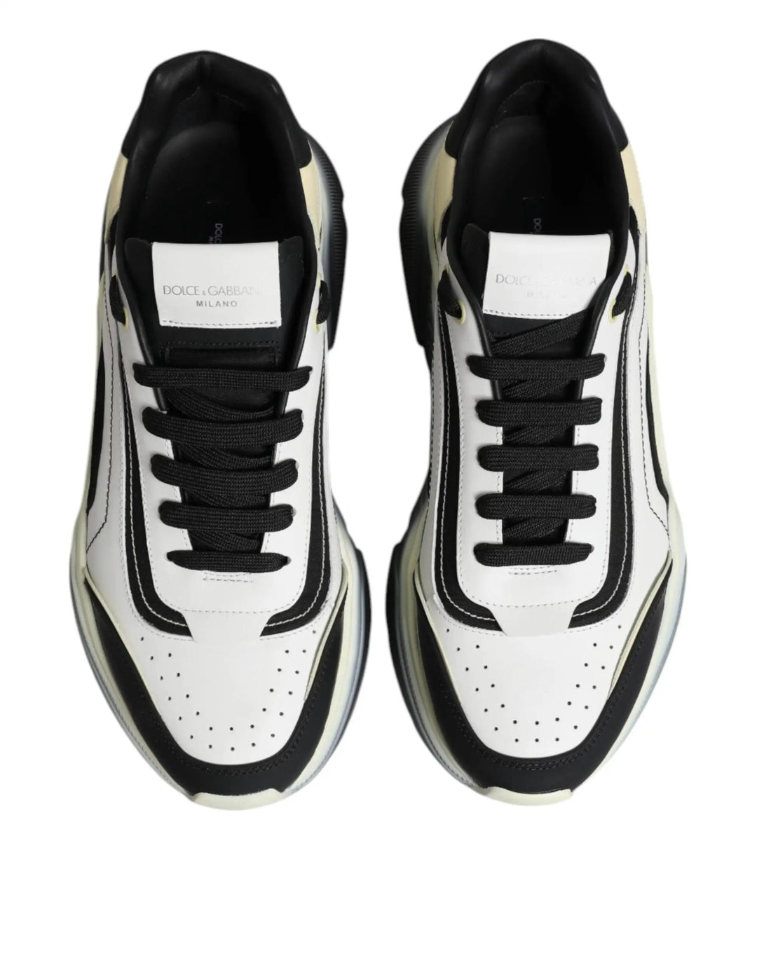 Dolce &amp; Gabbana Sample Sale | Dolce &amp; Gabbana White Black Daymaster Two Tone Sneaker Shoes - | Designer outlet