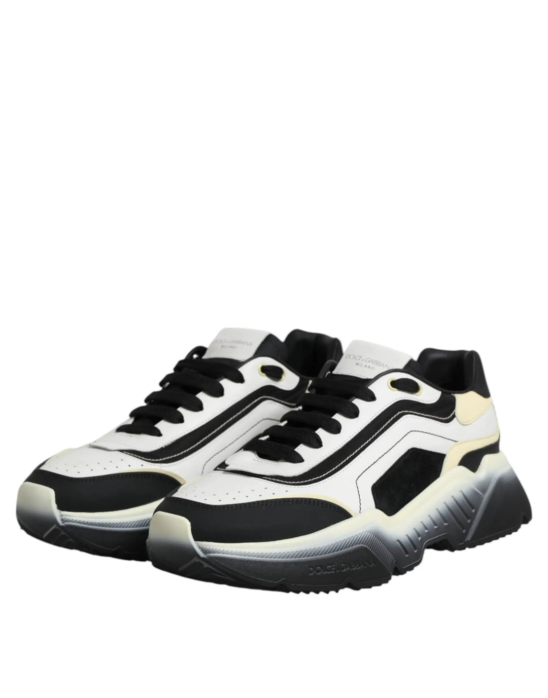 Dolce &amp; Gabbana Sample Sale | Dolce &amp; Gabbana White Black Daymaster Two Tone Sneaker Shoes - | Designer outlet