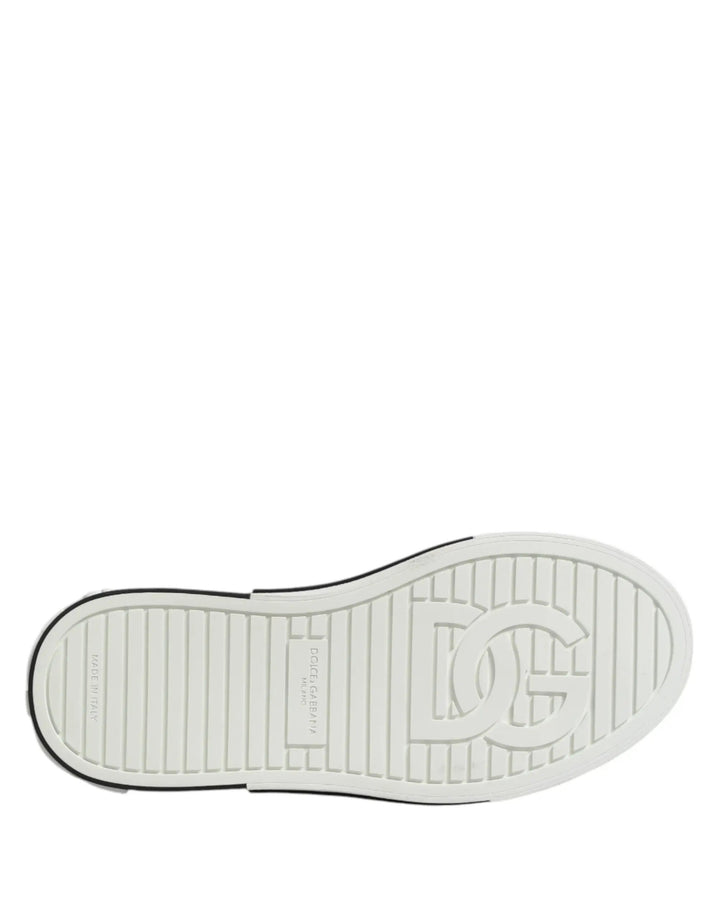 Dolce &amp; Gabbana Sample Sale | Dolce &amp; Gabbana White Perforated Custom 2.Zero Sneakers Shoes - | Designer outlet