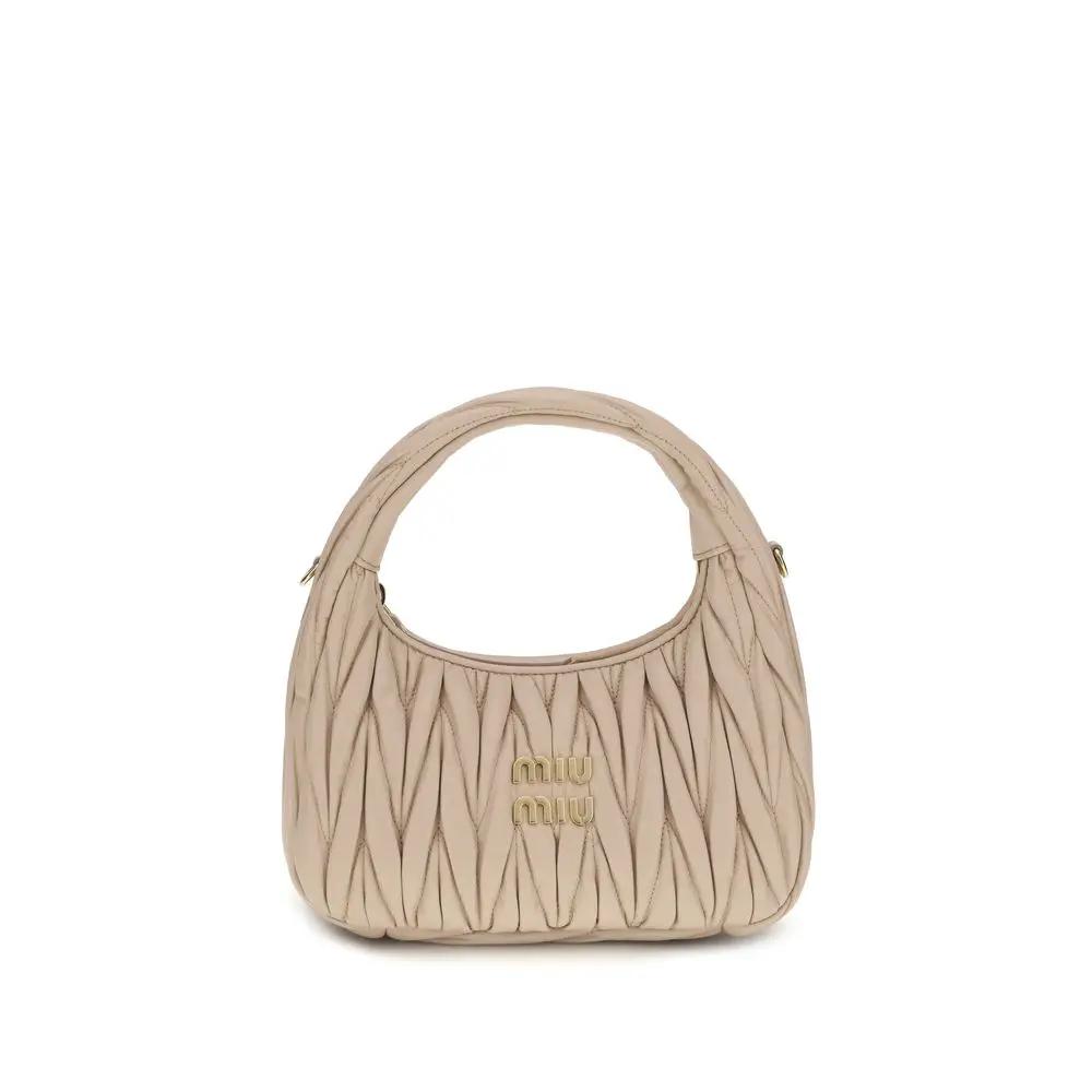 Miu Miu Sample Sale | Miu Miu Beige Calf Leather Bos Taurus Handbag - | Designer outlet