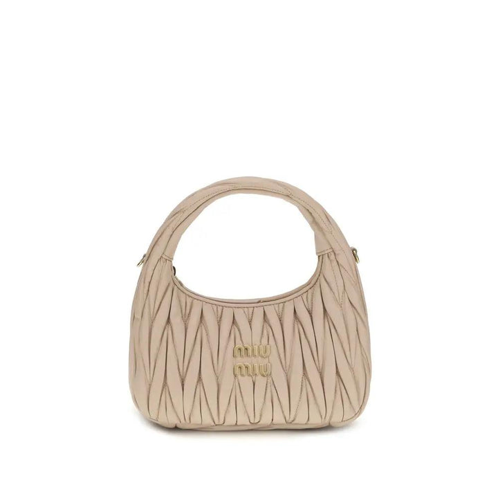 Miu Miu Sample Sale | Miu Miu Beige Calf Leather Bos Taurus Handbag - | Designer outlet