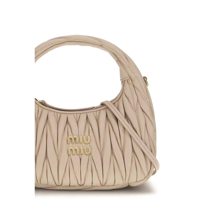 Miu Miu Sample Sale | Miu Miu Beige Calf Leather Bos Taurus Handbag - | Designer outlet