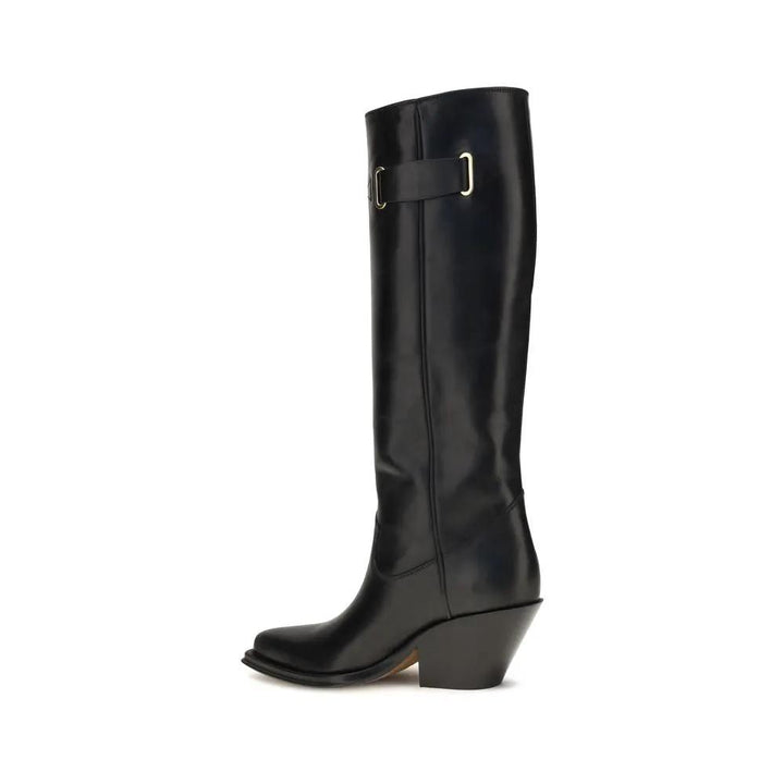 Chloé Sample Sale | Chloé Black Calf Leather Bos Taurus Over The Knee - | Designer outlet