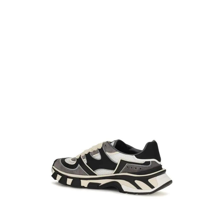 Dolce &amp; Gabbana Sample Sale | Dolce &amp; Gabbana Gray Calf Leather Bos Taurus Chunky Sneakers - | Designer outlet