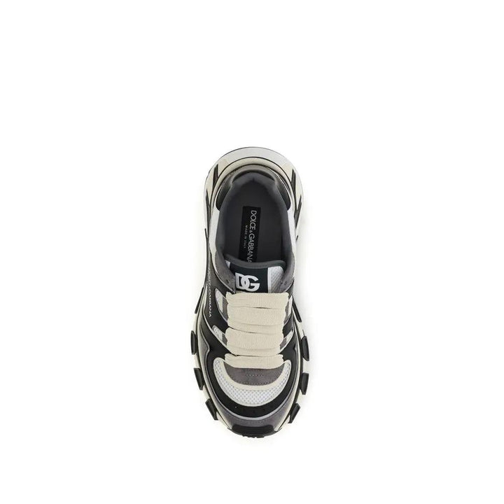 Dolce &amp; Gabbana Sample Sale | Dolce &amp; Gabbana Gray Calf Leather Bos Taurus Chunky Sneakers - | Designer outlet
