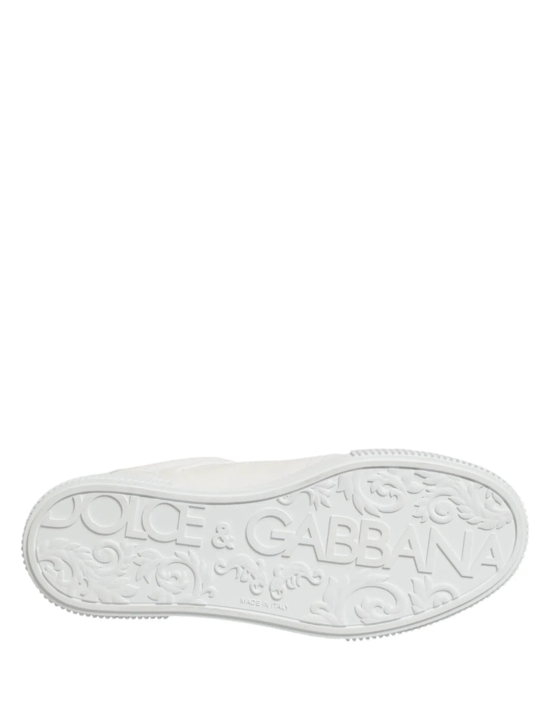 Dolce &amp; Gabbana Sample Sale | Dolce &amp; Gabbana White Miami Leather Low Top Men Sneakers Shoes - | Designer outlet