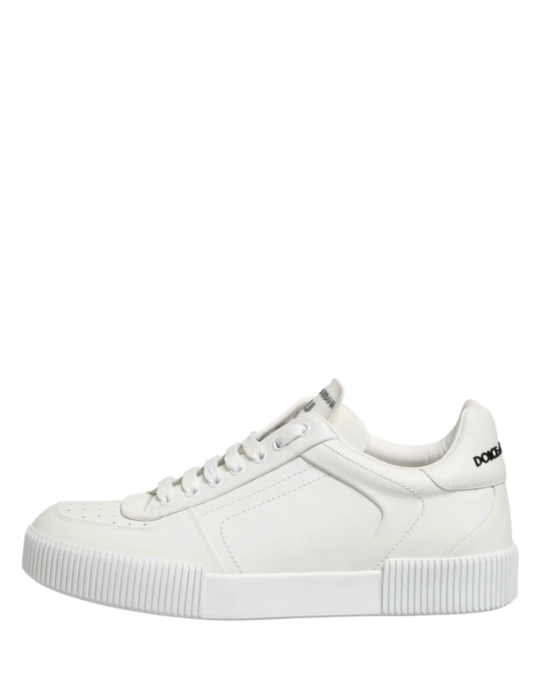 Dolce &amp; Gabbana Sample Sale | Dolce &amp; Gabbana White Miami Leather Low Top Men Sneakers Shoes - | Designer outlet
