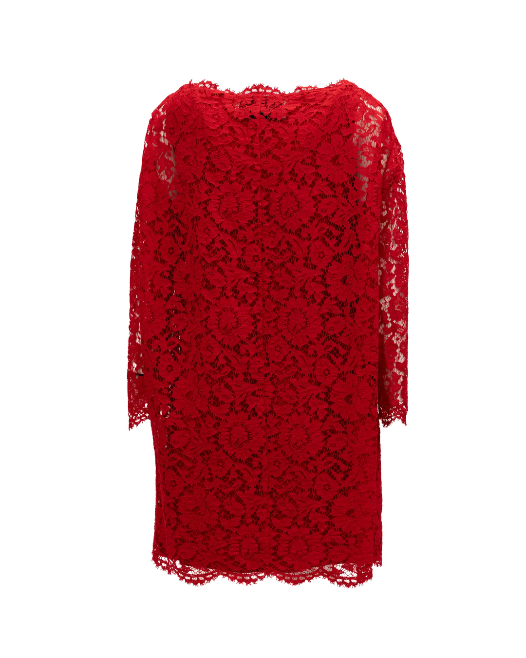 Valentino Garavani Sample Sale | Valentino Garavani Red Lace Short Dress - | Designer outlet