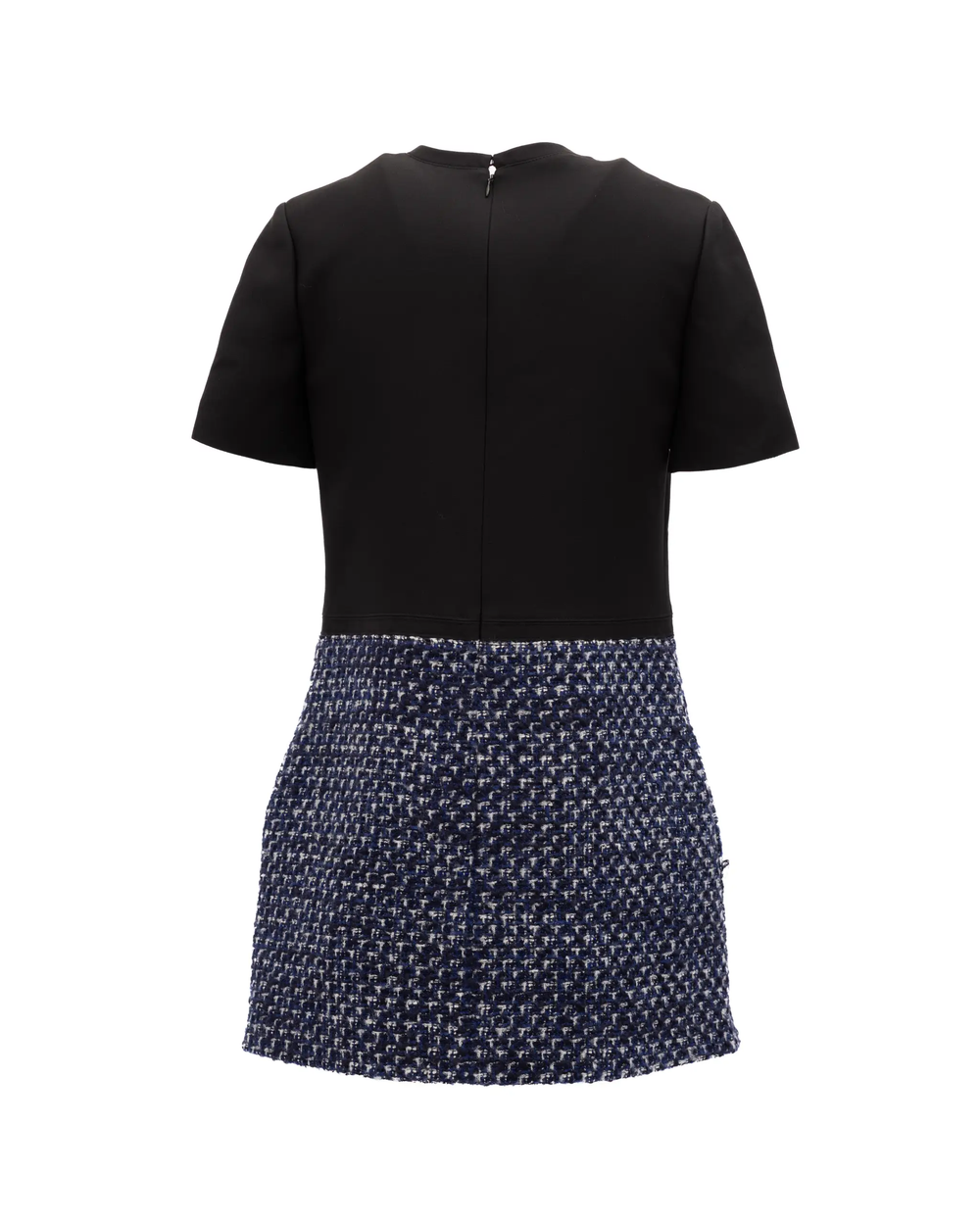 Valentino Garavani Sample Sale | Valentino Garavani Black and Blue Tweed Mini Dress - | Designer outlet