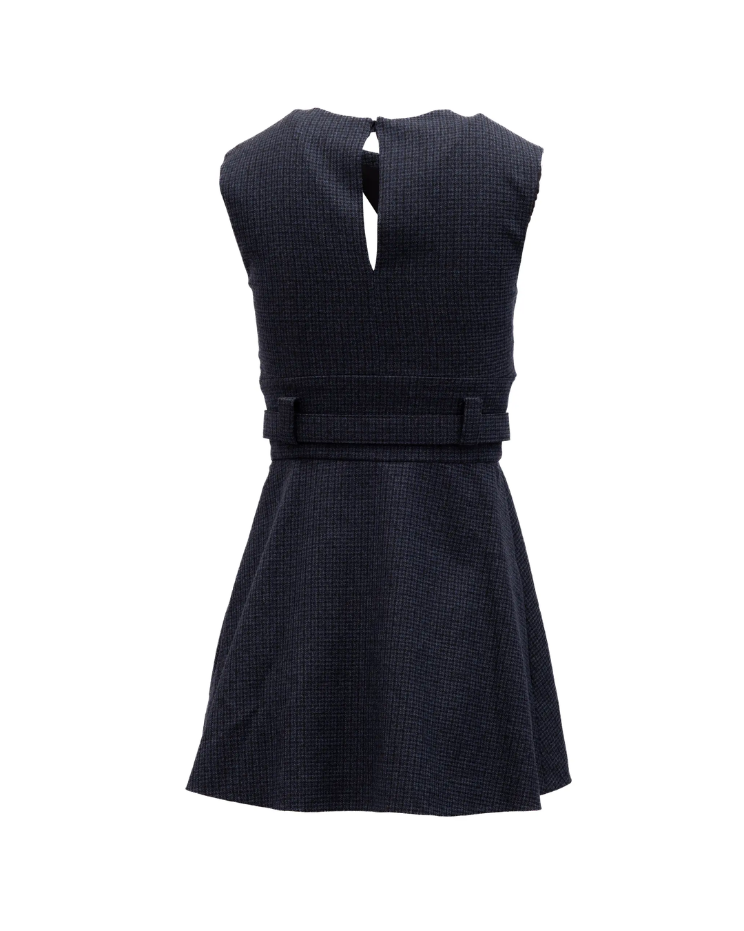 Valentino Garavani Sample Sale | Valentino Garavani Navy Check Sleeveless Mini Dress - | Designer outlet