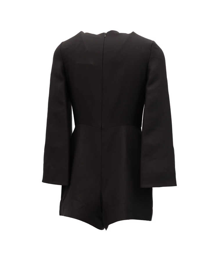 Valentino Garavani Sample Sale | Valentino Garavani Black Mini Dress with Flared Sleeves - | Designer outlet
