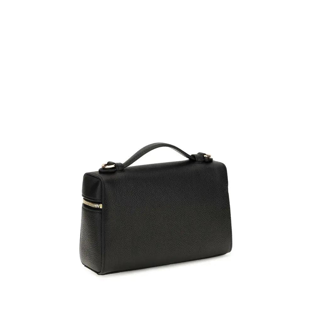 Tory Burch Sample Sale | Tory Burch Black Calf Leather Bos Taurus Handbag - | Designer outlet