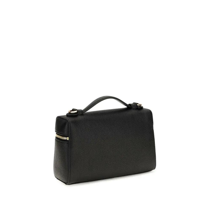 Tory Burch Sample Sale | Tory Burch Black Calf Leather Bos Taurus Handbag - | Designer outlet
