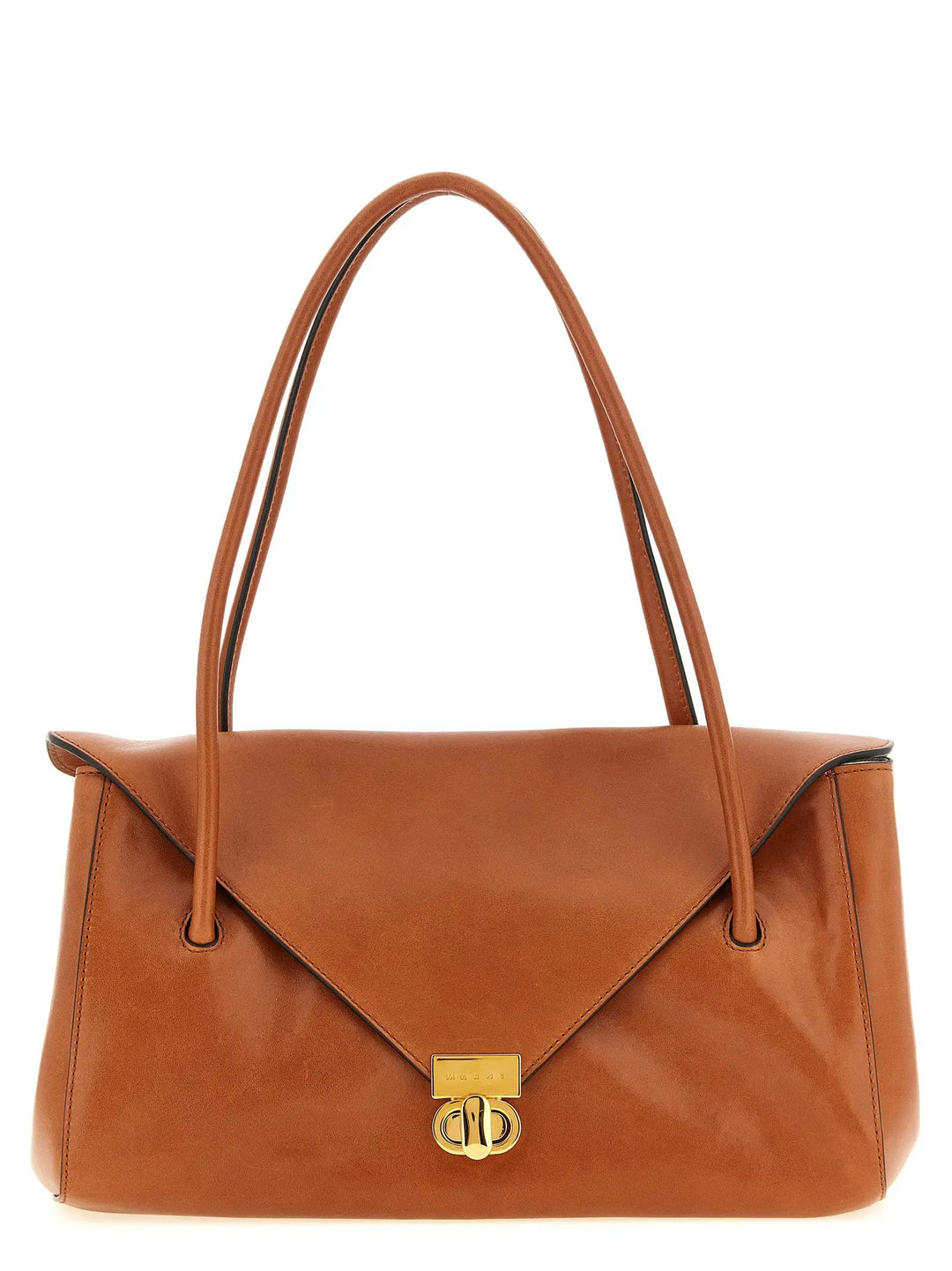 Marni Sample Sale | Marni Brown Calfskin Shoulder Bag - | Designer outlet