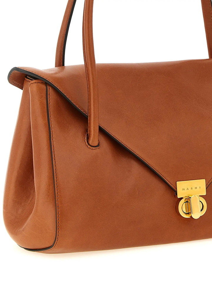 Marni Sample Sale | Marni Brown Calfskin Shoulder Bag - | Designer outlet