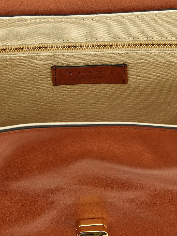 Marni Sample Sale | Marni Brown Calfskin Shoulder Bag - | Designer outlet