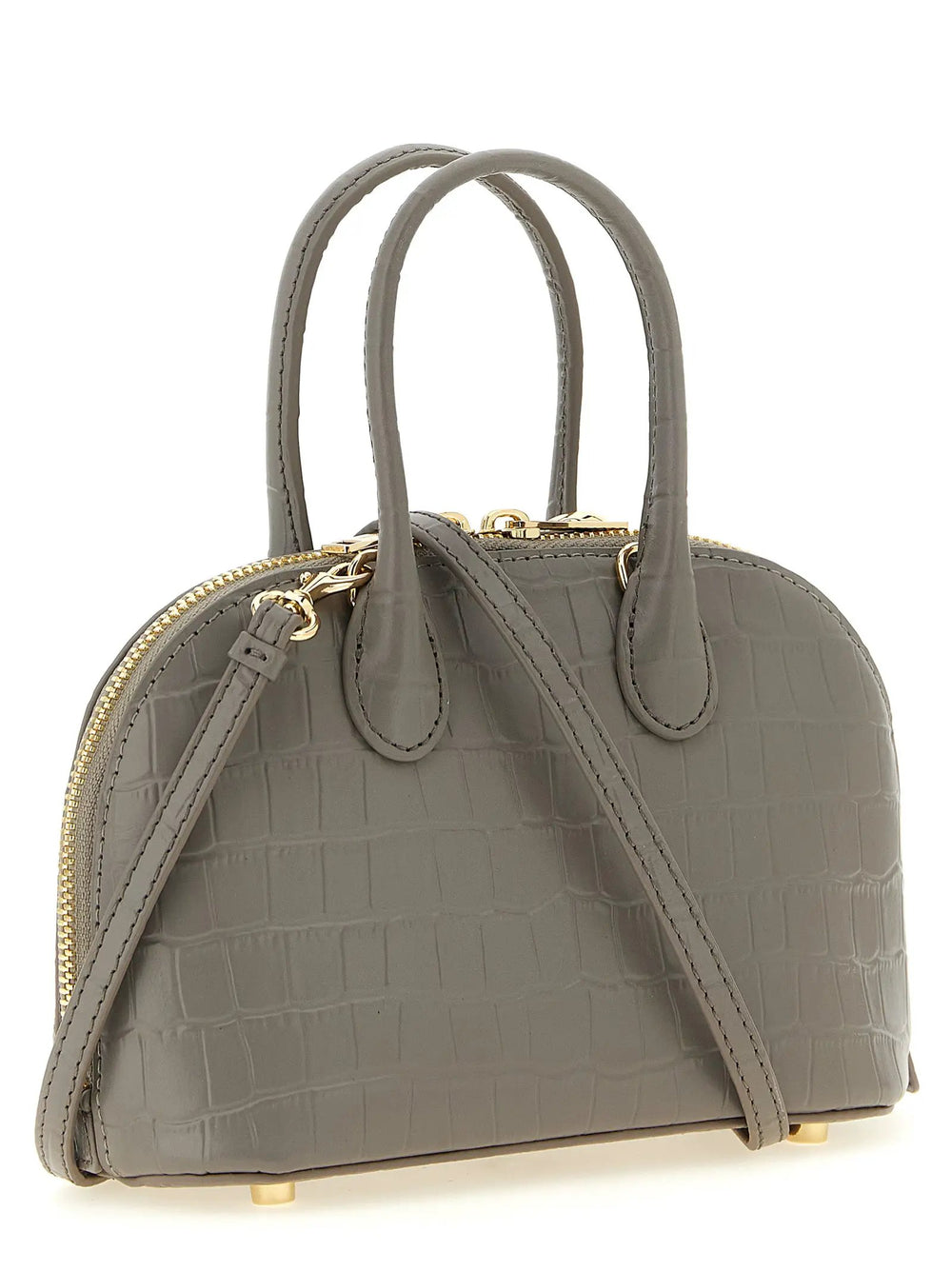 Self-Portrait Sample Sale | Self-Portrait Gray Cowhide Handbag - | Designer outlet