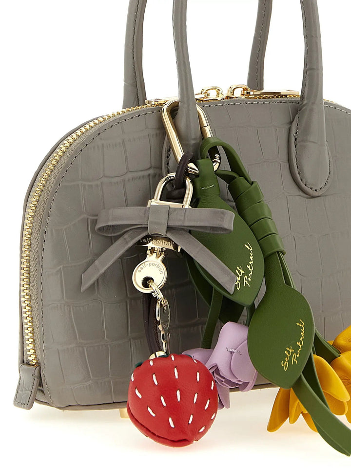 Self-Portrait Sample Sale | Self-Portrait Gray Cowhide Handbag - | Designer outlet